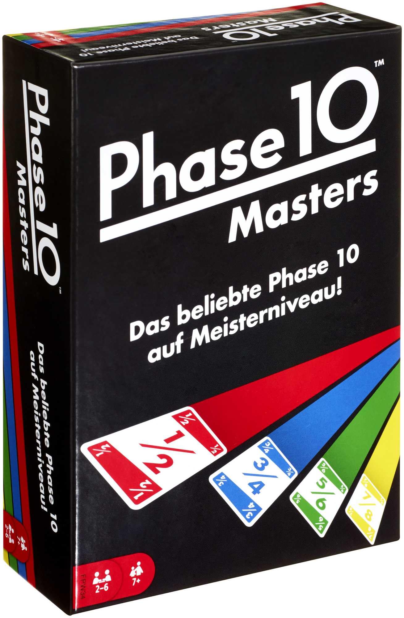 Mattel Games Phase 10 Masters Kartenspiel, Geeignet für 2 - 6 Spieler, Spielzeit ca. 60 - 90 Minuten, ab 7 Jahren, Deutsche Version, FPW34