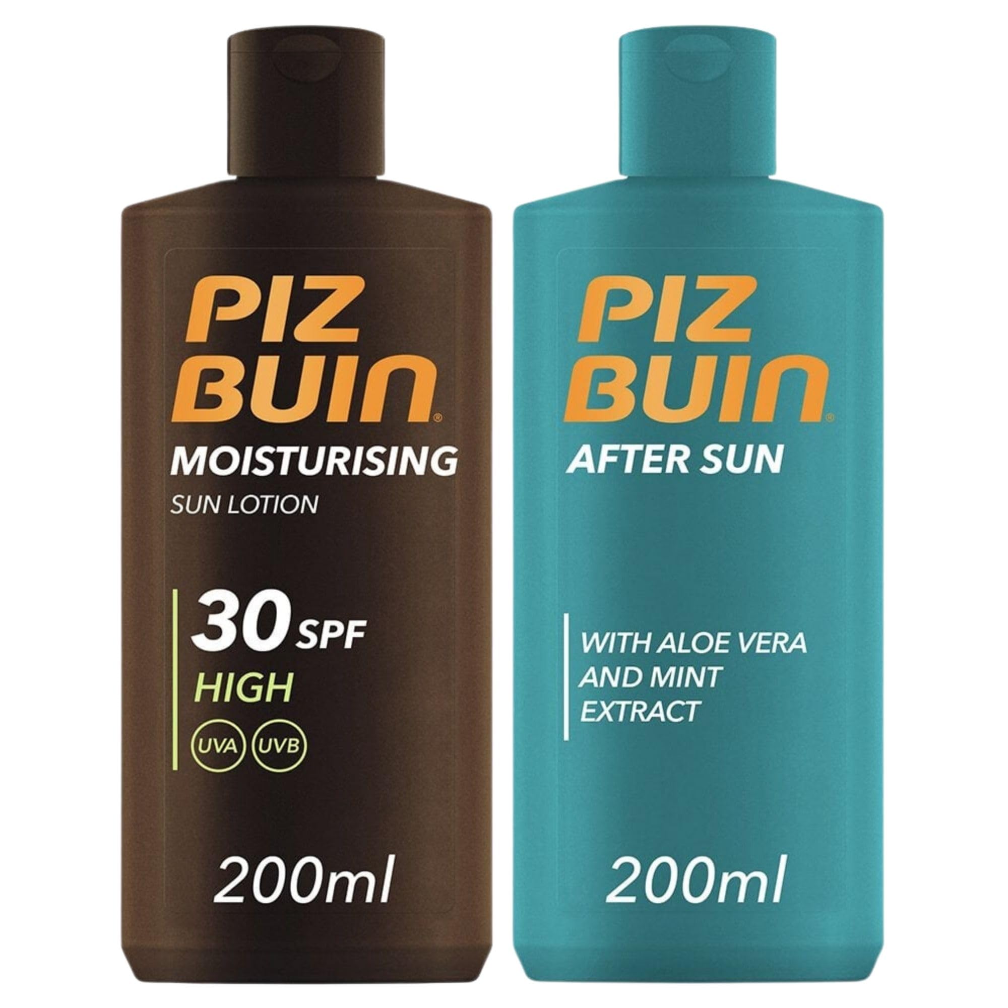 Sun Protection Bundle With Sun Lotion SPF30 200ml and After Sun Soothing and Cooling Moisturising Lotion 200ml with Aloe Vera and Mint Extract