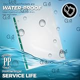 G4GADGET Heavy Duty A4 Punched Pockets 90 micron Green Spine Pack 100 view 4