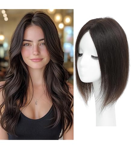 Amazon.com : meralona Hair Toppers for Women Real Human Hair  display picture 1