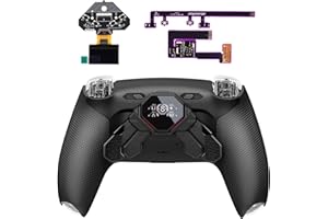 eXtremeRate Spark Back Paddles Kit for PS5 Controller BDM-010 020 Models, OLED Display + Clicky Trigger Stops + Ergonomic Rub