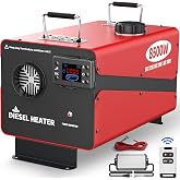 Wodli 8500W Diesel Heater, 12V/24V/110V All-in-One Portable Parking Air Space Heater with LCD Monitor & Remote Control, Fast