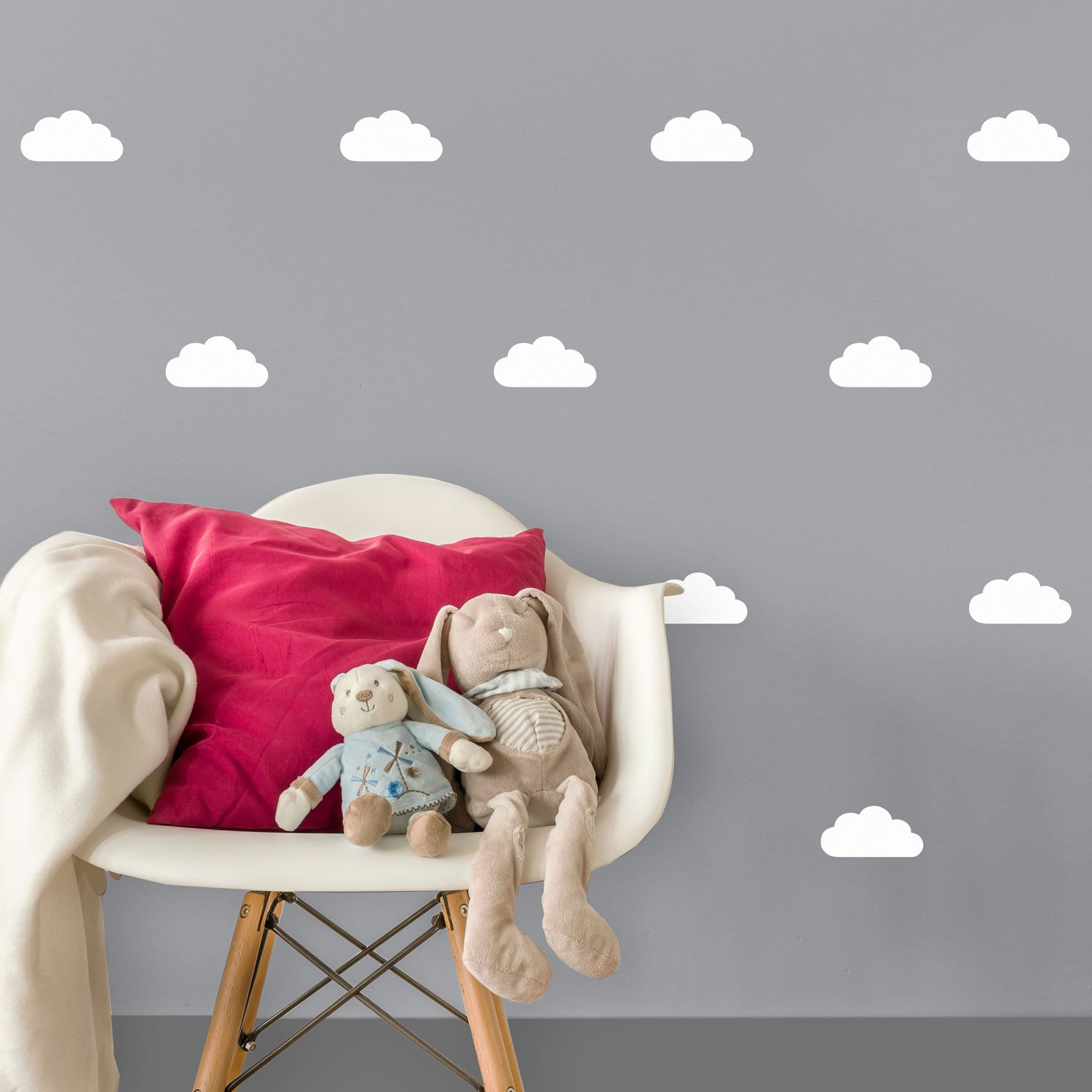 Cloud Wall Stickers, Mini and Regular Size, Lots of Colours Options, Perfect for a Baby's Nursery or Child's Bedroom