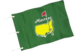 COGOLFING Golf Flag with Grommets, Double-Side Printed Augusta National Flag, 420D Nylon Golf Pin Flags, Putting Green Flags for Golf Course Driving Range Collection, 14" H x 20" L, Green