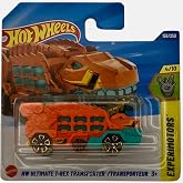 Hot Wheels - HW Ultimate T-Rex Transporter - Experimotors 4/10 - JBC10 - Short Card - Orange-Green Dinosaur Transport Vehicle - Mattel 2025-1:64 - Fantasy Model in T-Rex Design