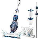 PC20 Pool Vacuum, Upgraded Dual Mode &amp; 22 GPM Powerful Suction | 13.4" Wide Head, 4 Filter Units, 60 Mins Runtime, Cordless Handheld Pool Cleaner for Above Ground &amp; Inground Pools