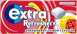 Extra Refreshers Chewing Gum Strawberry Lemon Sugar Free 112 pcs Bulk view 2