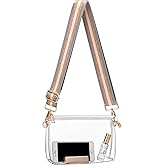 Clear Purse for Women - Stadium Approved Crossbody Bag, Small Stadium Bag for Concerts & Sports Events