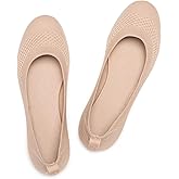 Frank Mully Women’s Ballet Flat Shoes Knit Dress Shoes Round Toe Slip On Ballerina Flats for Woman Low Wedge Comfort Soft