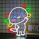Gdbkabf Axolotl Neon Sign, Neon Signs for Wall Decor Neon LED Signs Room Neon Light Up Signs Home Decor for Bedroom Club Party Bar Shop USB Operated