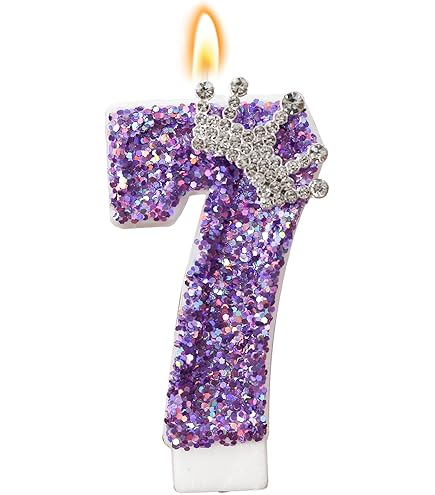 Anniversary House Zahlenkerze „6“ In Regenbogen-Metallic – Für 6. Geburtstag Oder Jubiläum (7 Cm)