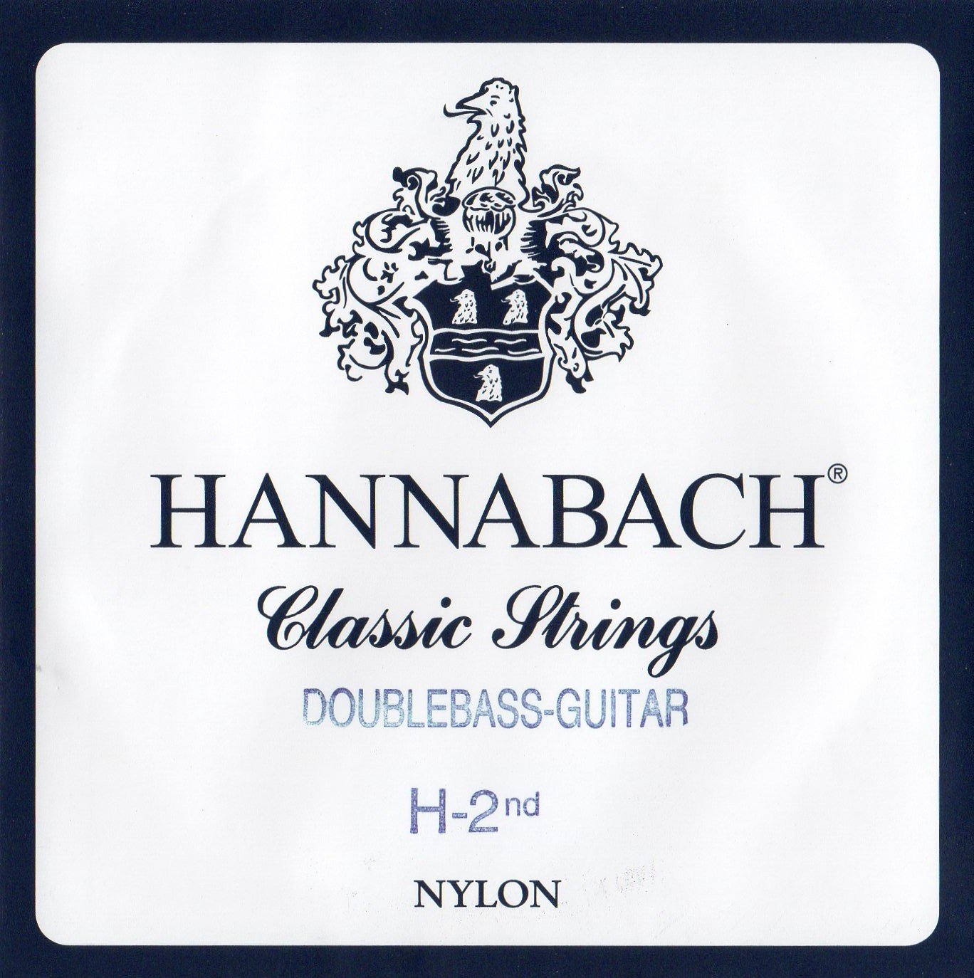 Hannabach Classical Guitar Strings Series 841 Medium Tension for Contrabass Guitar, silver-plated wound, scale 750 mm - B2-8412MT — image 1