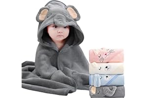 SEVDO 4Pcs Baby Hooded Towel,31 * 31 in Toddler Bath Towels for Newborn Babies,Toallas de Baño para Bebe,Organic Infant Kids Boy Essentials 1-3