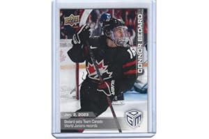 2023 CONNOR BEDARD HOCKEY ROOKIE CARD NM-MINT UPPER DECK #1 NHL FUTURE STAR AND #1 PICK