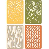 Sizzix Thinlits Die Set 4PK Infinite Doodles #2 | 666524 | Metal, Wafer-Thin Cutting Dies for Scrapbooking, Embossing, Journalling
