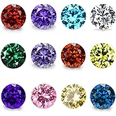 Wholesale 24PCS Crystal Glass Zircon Round 5MM Birthstones Floating Charms Bulk for Living Memory Locket Necklace