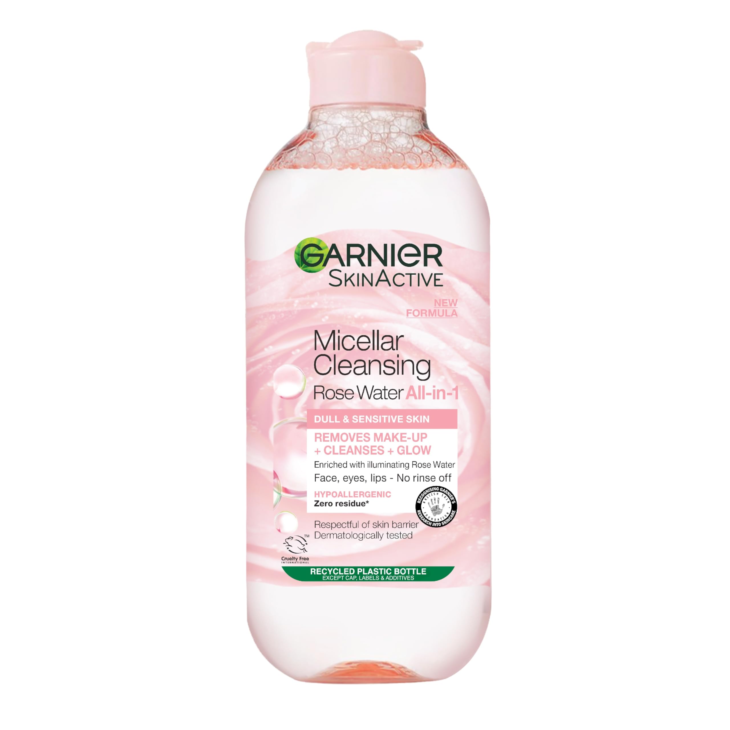 Garnier Micellar Vitamin C Cleansing Water, Gentle face Cleanser & Makeup Remover, Hypoallergenic. Suitable For Dull And Uneven Skin, Brightening Formula, Dermatologically Tested, 400ml