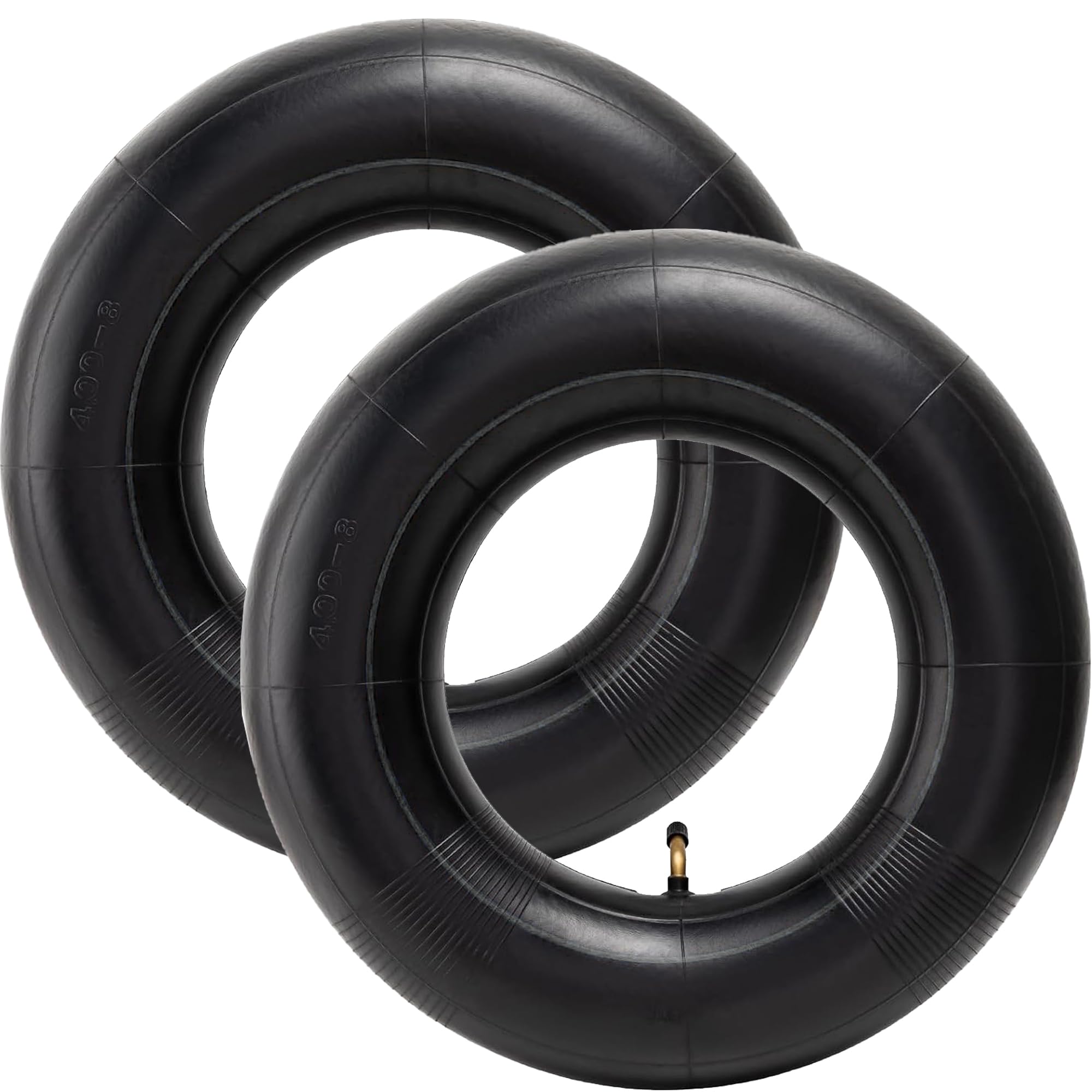 2pcs 4.80/4.00-8 Inner Tube with TR-87 Curved Valve, Compatible with Various Lawn Mowers, Wheelbarrows, Garden Trailers, Go-Karts, Golf Carts and More