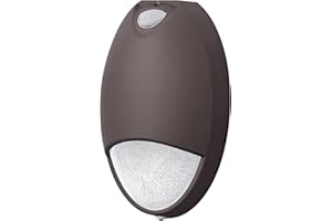 LED FLYING DIRECT LED Emergency Wall Pack Light with Battery Backup and Photocell,Self Test Diagnostics Commercial Outdoor Aluminum Wall Pack Emergency Light, 12W 120-277V AC, IP65 Waterproof UL Listed(1-Pack)