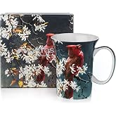 McIntosh Robert Bateman Spring Cardinal Fine Bone China (11 oz) Crest Mug in Matching Gift Box