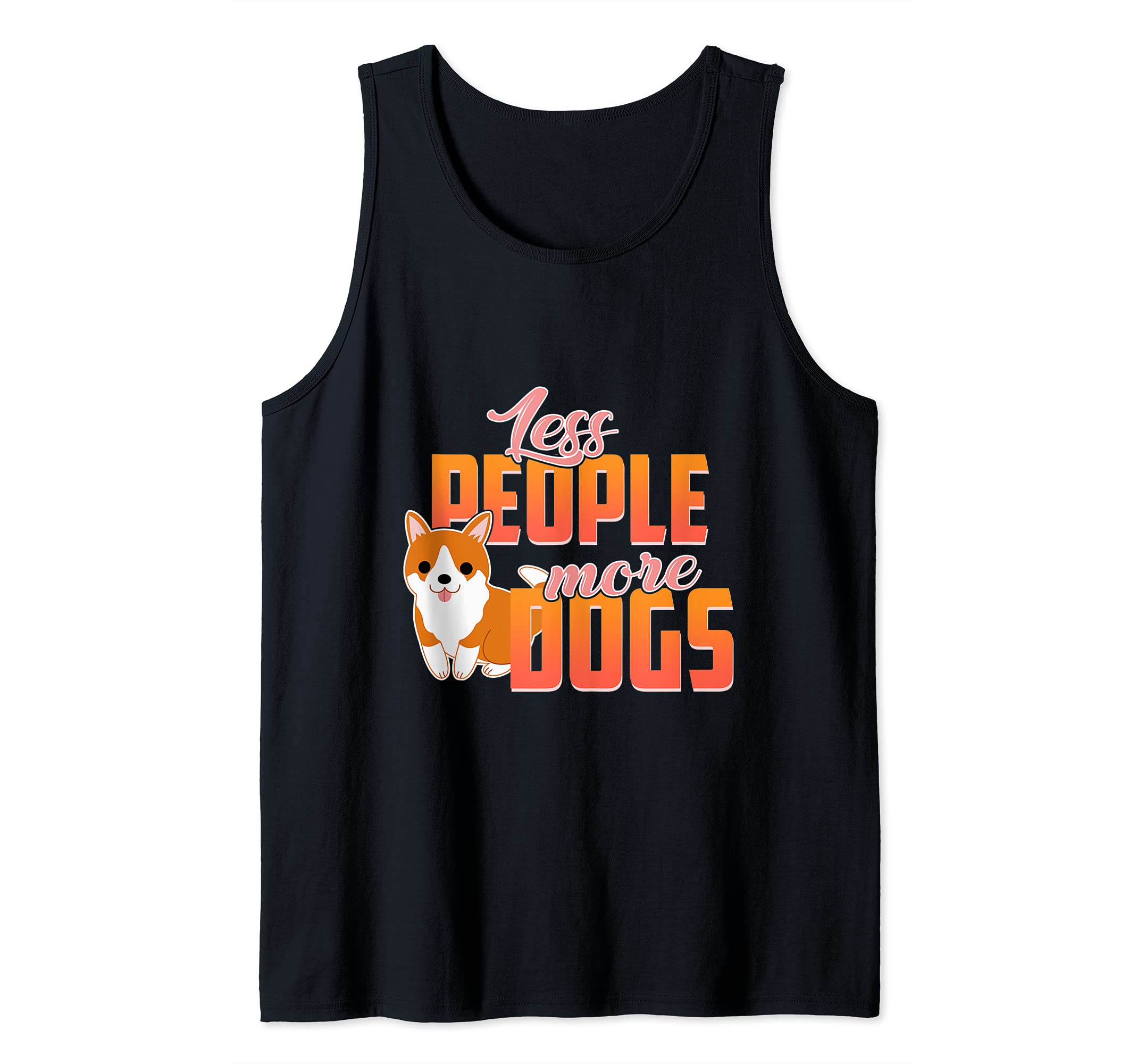 Less People More Dogs Pet Puppy Paws Dog Breed Bone Dogs Paw Tank Top