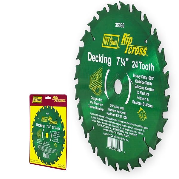 IVY CLASSIC 36030 RIPCROSS 7-1/4-INCH 24 TOOTH DECKING...