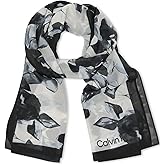 Calvin Klein Floral Chiffon Lightweight Wrap Scarf