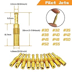 YGQ Carburetor Jet Kit for Nibbi Keihin Carb Main