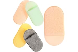 Uonlytech 5pcs Facial Sponges Face Cleansing Pads Exfoliating Finger Tip Sponges for Washing Face Makeup