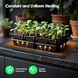 Zyncove Seedling Heat Mat 20"x10" with Thermostat for Plant Germination view 2