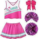 ReliBeauty Cheerleader Costume for Girls Cheer Uniform Outfit