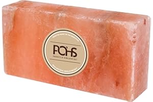 POHS Himalayan Animal Salt Lick, 8x4x2 Natural Mineral Salt Block, Pack of 1, 5.5 lbs