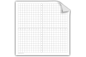 Geyer Instructional Products 181310 1" Numbered Axis Easy Cling Graph