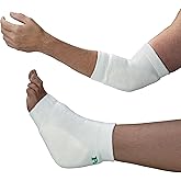 TIDI 6224L Posey Heel and Elbow Protectors with Foam Pads ― Large ― White ― One Pair of Heel and Elbow Protectors for Protection Against Abrasions ― Home Healthcare ― Medical Supplies