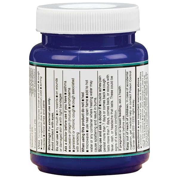 THERACARE MEDICATED CHEST RUB | COUGH SUPPRESSANT | RELIEVES NASAL CONGESTION | RELIEVES MINOR ACHES AND PAINS | 3.53 OZ. JAR | EUCALYPTUS, MENTHOL + CAMPHOR
