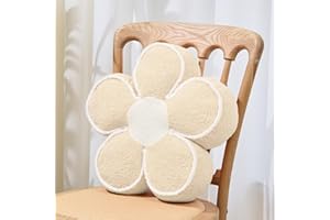 Sioloc Flower Shaped Pillow Daisy Pillows Floor Cushion Pastel Cute Seat Cushions Aesthetic Classroom Dorm Decorative Fun Thr