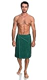 TowelSelections Mens Shower Wrap Adjustable Cotton