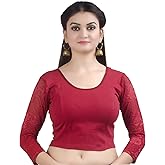 Chandrakala Readymade Blouses for Women Sarees,Stretchable (B101-P)