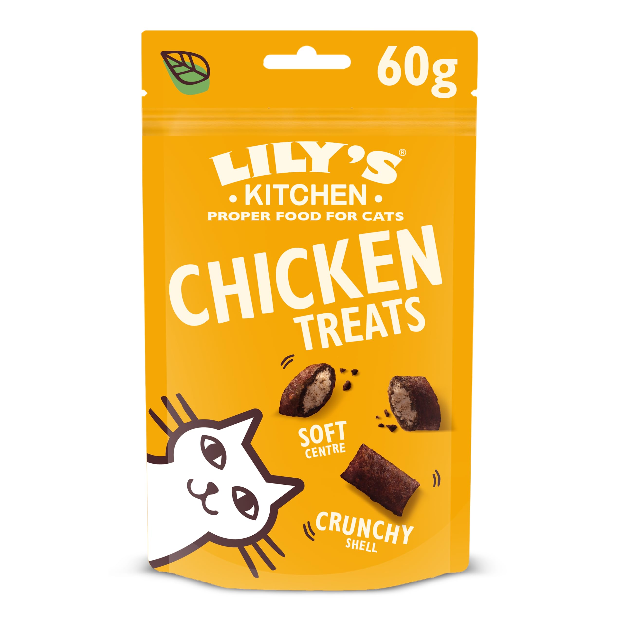Lily’s Kitchen Adult Cat Treats Packet The Ultimate Bribe with Chicken Grain-Free Recipe 10 x 60g