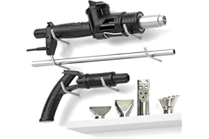 ZYZYZK 175°F -1200°F Electric Weed Burner with 5 Nozzles, 1500W 3 in 1 Hot Air Gun, Heat Gun & Weed Torch & Charcoal Starter for Home Repair & Lawn Care