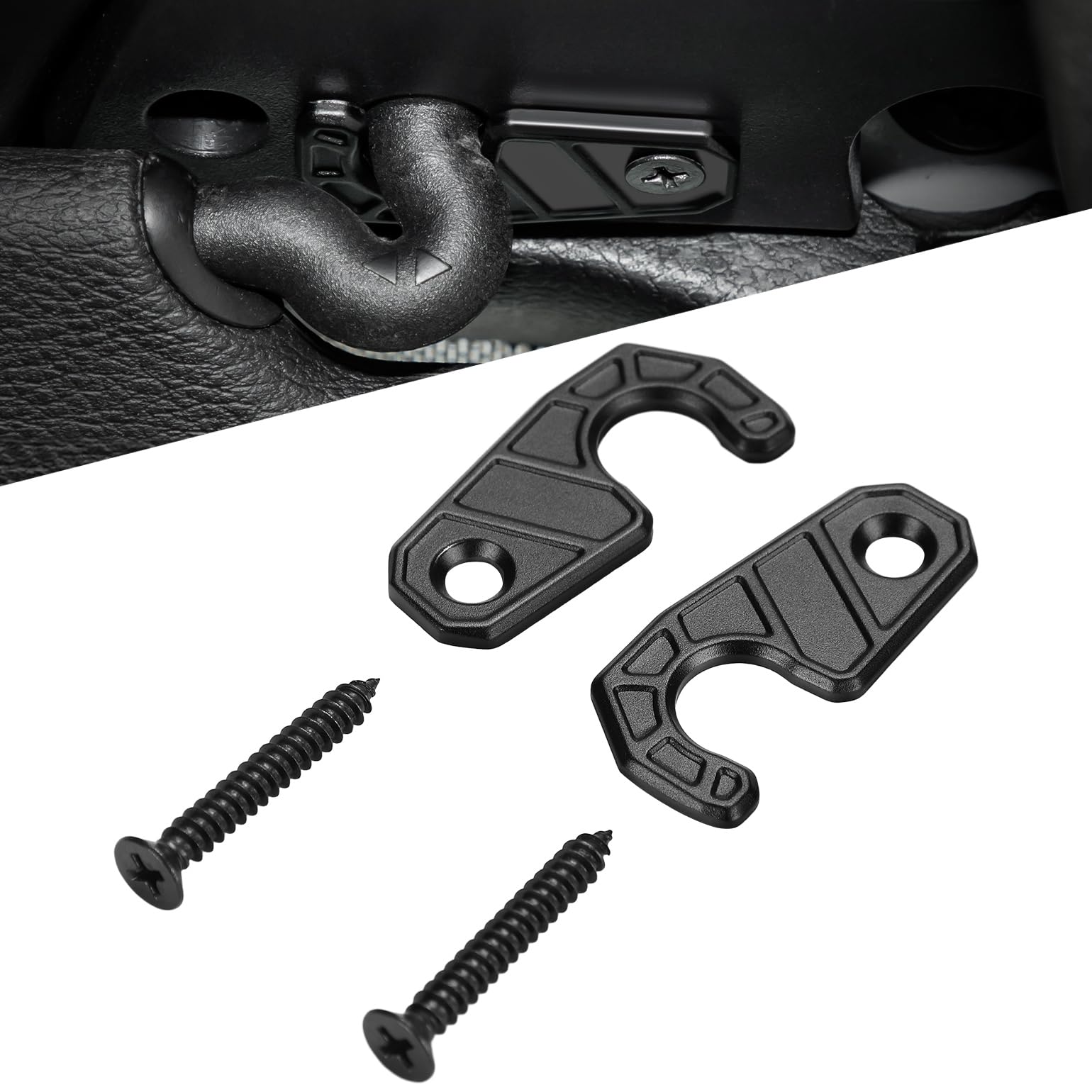 Photo 1 of JOYTUTUS Upgraded Sun Visor Repair Kit, 2 PCS Heavy Duty Visor Clips Compatible with Wrangler JK 2018, JL 2018-2023, 2020-2023 Gladiator, Used for Repairs Vehicle Sagging Sun Visor