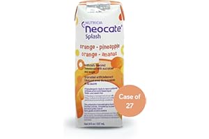 Nutricia Neocate Splash - Ready-to-Feed Hypoallergenic, Amino Acid-Based Toddler and Junior Formula - Orange-Pineapple - 8 fl oz (Case of 27)