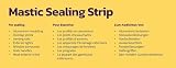 W4 Mastic Sealing Strip 19mm Grey Caravan Motorhome Awning Roof-Light Window view 7