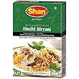 Shan Sindhi Biryani Recipe and Seasoning Mix 2.11 oz (60g) - Spice Powder for Hot and Spicy Meat Pilaf - Suitable for Vegetarians - Airtight Bag in a Box
