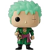 Pop Animation: One Piece - Roronoa Zoro (Glows in The Dark) Funko Kody Trading Exclusive Vinyl Figure