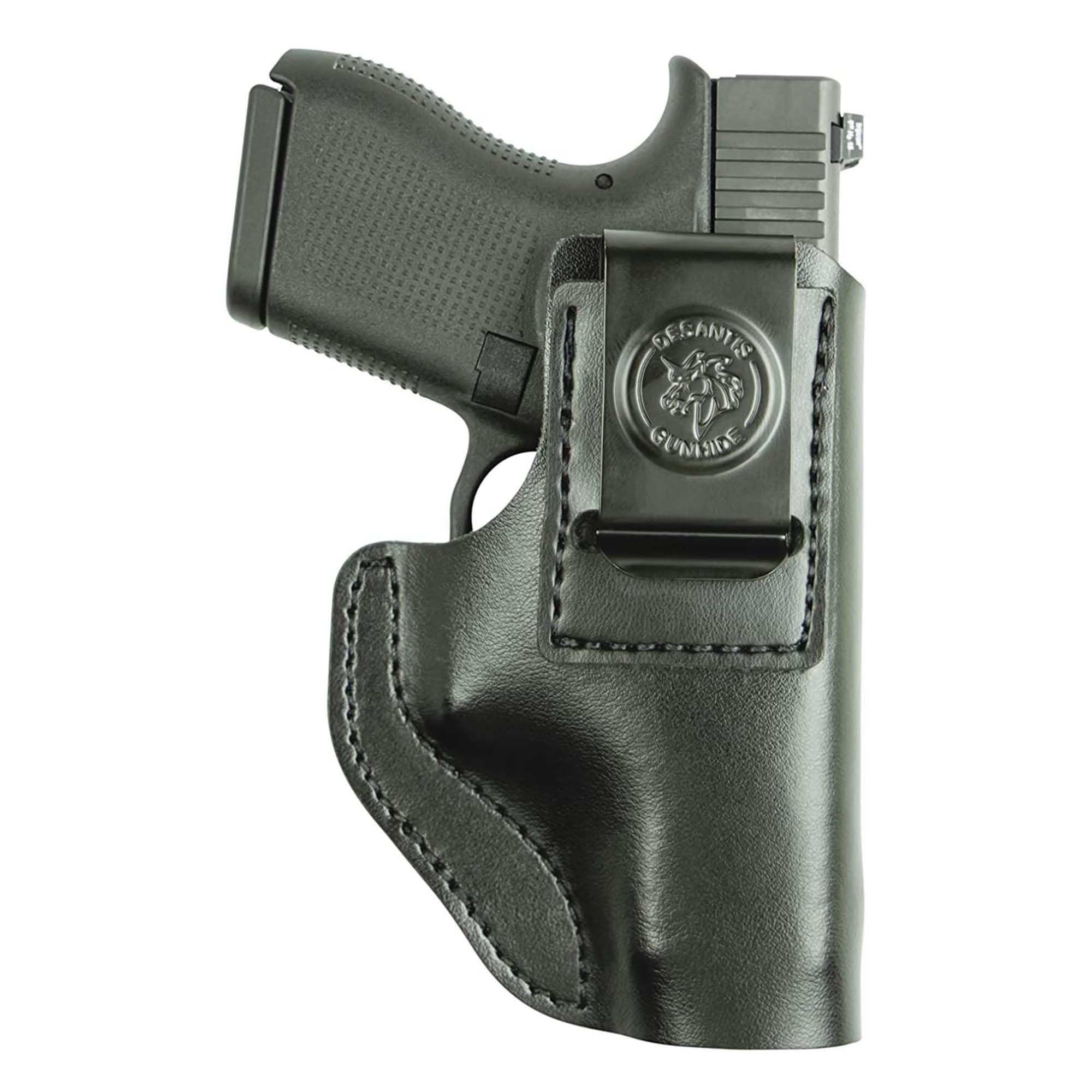 DeSantis Insider Inside Fits M&P45 Shield Leather Right Hand Pants Holster, Black