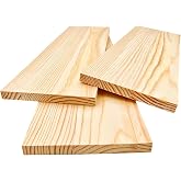 3PCS Rectangle Wood Boards Unfinished Wood Blocks for Crafting, 11.8x3.9x0.4in Blank Whittling Wooden Blocks for Wood Carving,Painting &amp; Burning