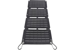 Solar Charger, 40W Fast Charging QC Dual USB Foldable Solar Panel Solar Phone Charger, Portable Charger Solar Power Bank, Wat