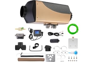 ZBJING 12V 7kW Diesel Heater with High Altitude Mode and Aviation Plug, Diesel Air Heater with LCD Display, Automatic Thermostat, Low Noise, Easy Installation,Diesel Heaters for RVs,Trucks,Ships