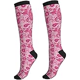 Bshuey Compression Socks For Women & Men Circulation 15-20 Mmhg Knee High Best Support For Travel Running Athletic